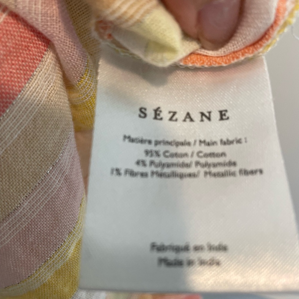 Sézane Rick Top Multicolor Stripe Size 4 - Picture 2 of 7